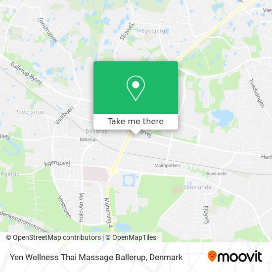 Yen Wellness Thai Massage Ballerup map