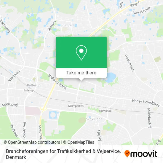 Brancheforeningen for Trafiksikkerhed & Vejservice map