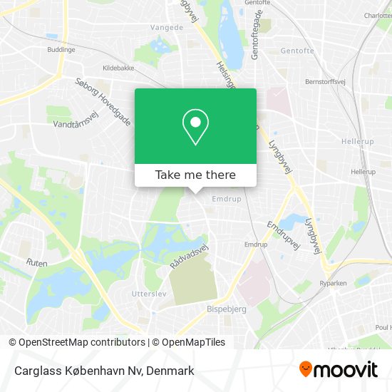 Carglass København Nv map