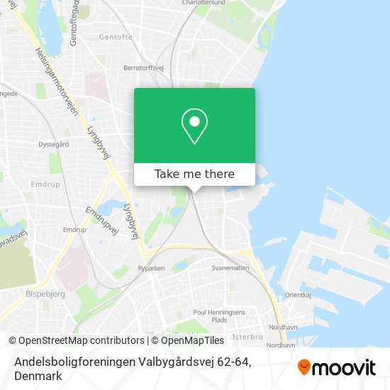 Andelsboligforeningen Valbygårdsvej 62-64 map
