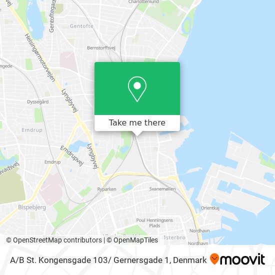 A / B St. Kongensgade 103/ Gernersgade 1 map