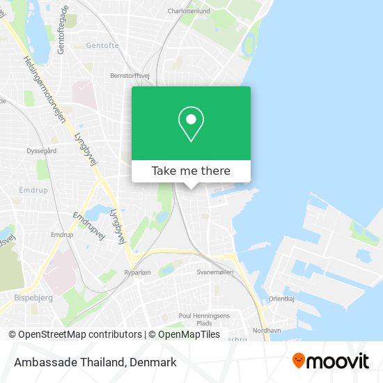 Ambassade Thailand map