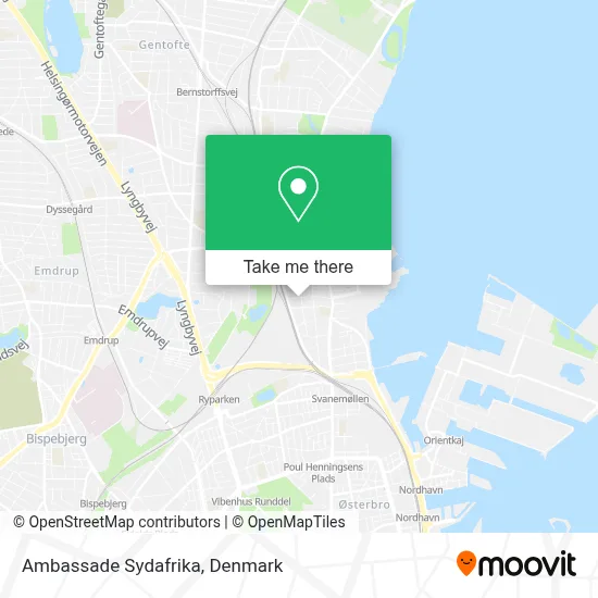 Ambassade Sydafrika map