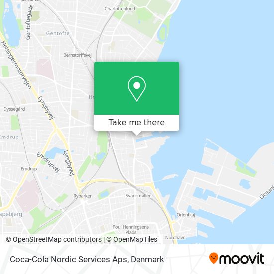 Coca-Cola Nordic Services Aps map