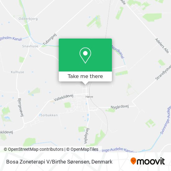 Bosa Zoneterapi V / Birthe Sørensen map