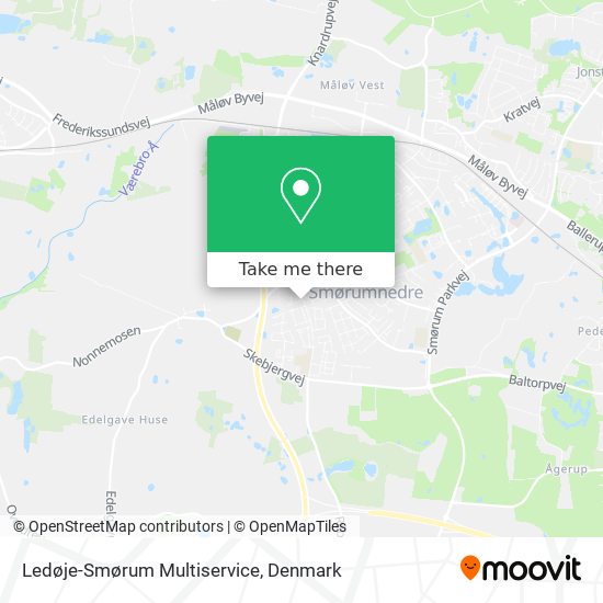 Ledøje-Smørum Multiservice map