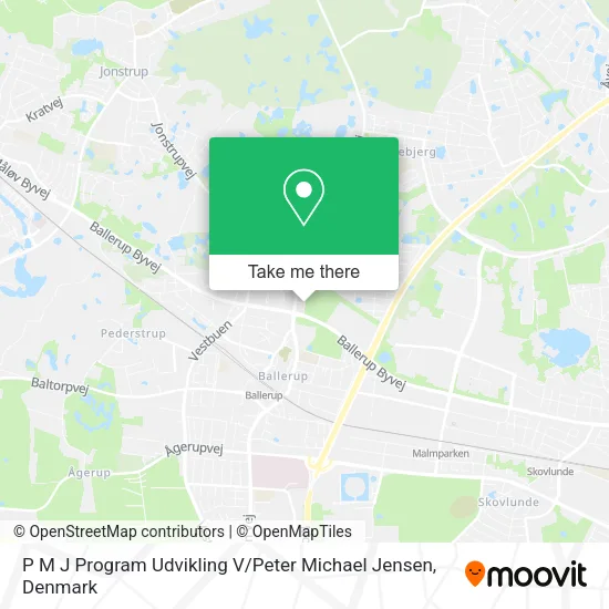 P M J Program Udvikling V / Peter Michael Jensen map