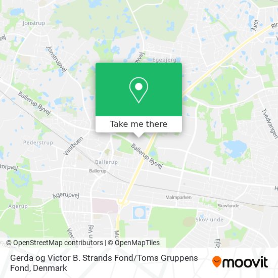 Gerda og Victor B. Strands Fond / Toms Gruppens Fond map