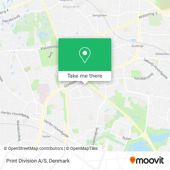 Print Division A/S map