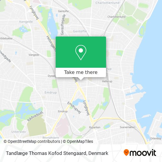 Tandlæge Thomas Kofod Stengaard map