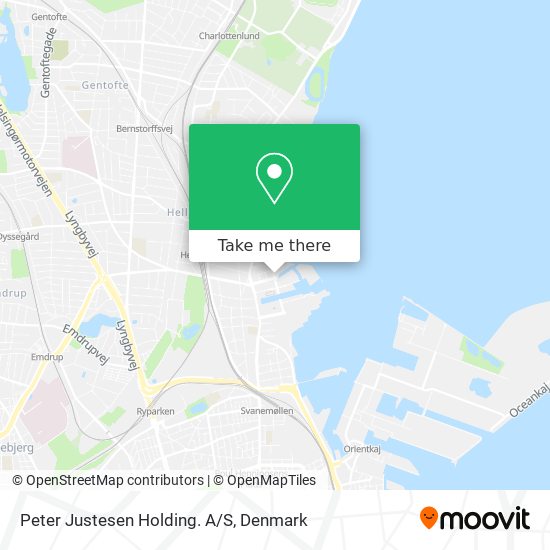 Peter Justesen Holding. A/S map