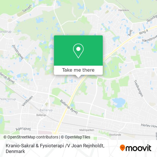 Kranio-Sakral & Fysioterapi /V Joan Rejnholdt map