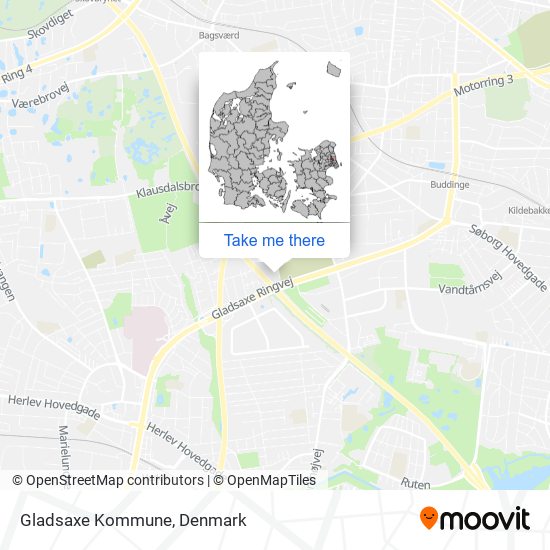 Gladsaxe Kommune map