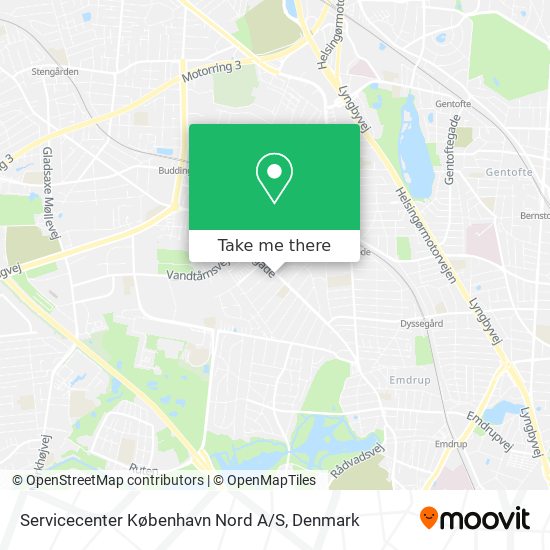 Servicecenter København Nord A / S map