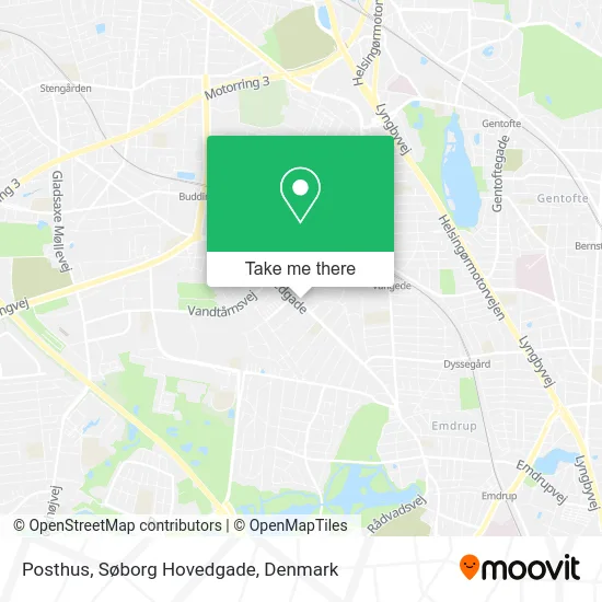 Posthus, Søborg Hovedgade map