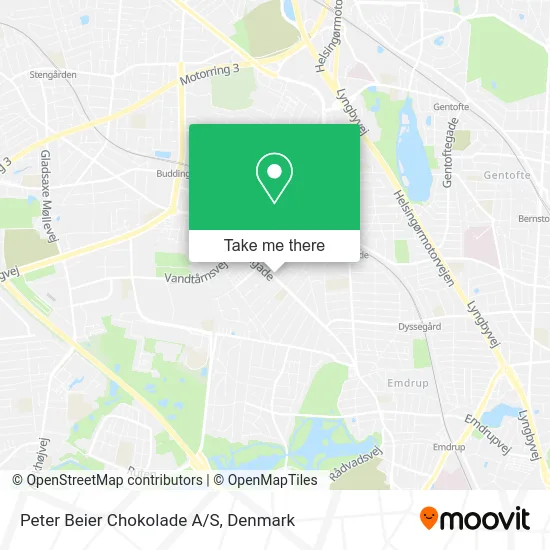 Peter Beier Chokolade A/S map