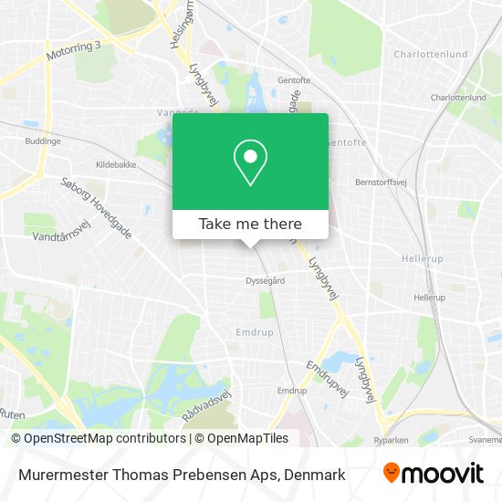 Murermester Thomas Prebensen Aps map