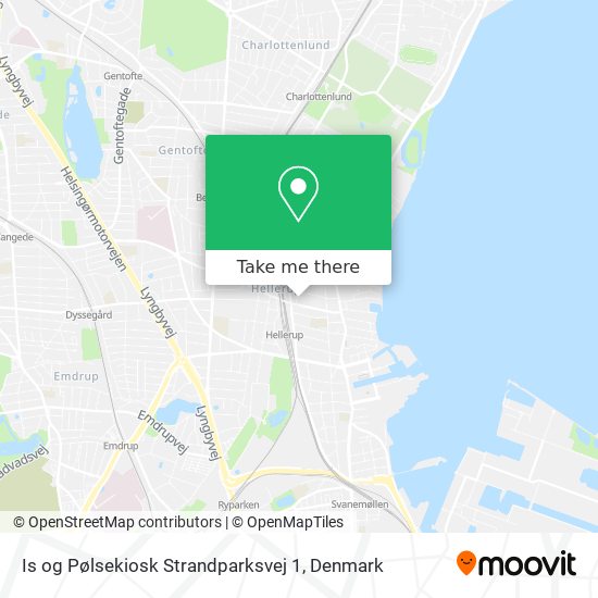 Is og Pølsekiosk Strandparksvej 1 map