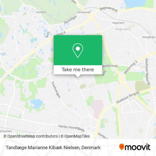 Tandlæge Marianne Kibæk Nielsen map