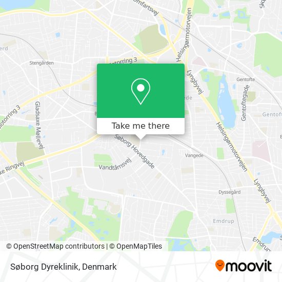 Søborg Dyreklinik map