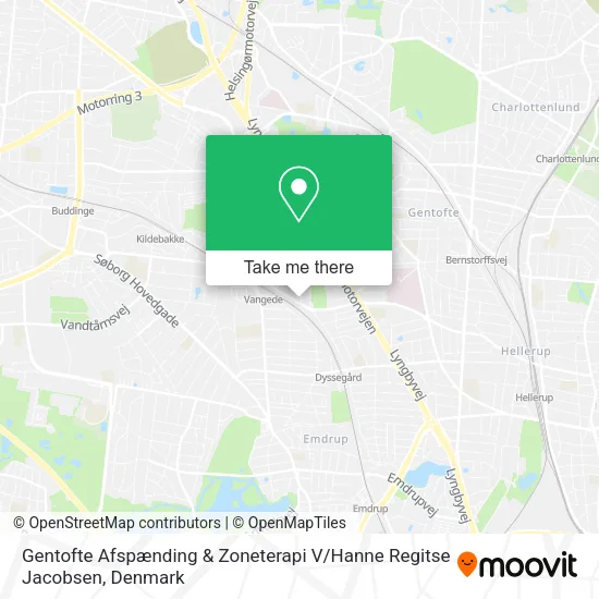 Gentofte Afspænding & Zoneterapi V / Hanne Regitse Jacobsen map