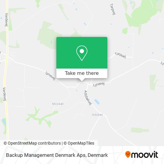 Backup Management Denmark Aps map