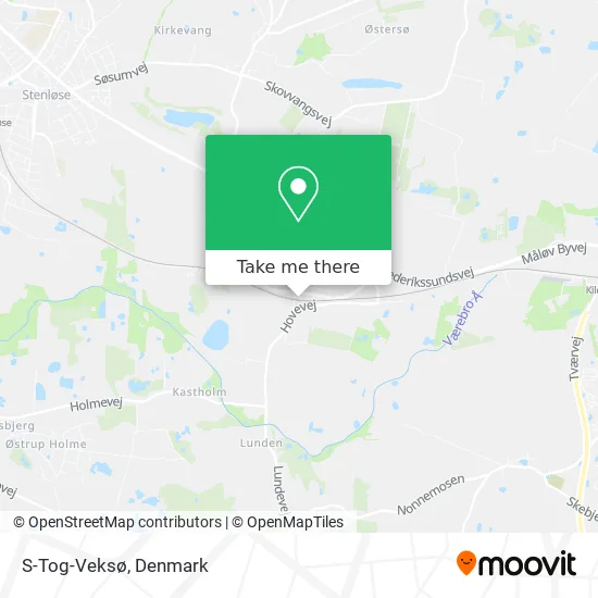 S-Tog-Veksø map