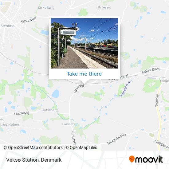 Veksø Station map