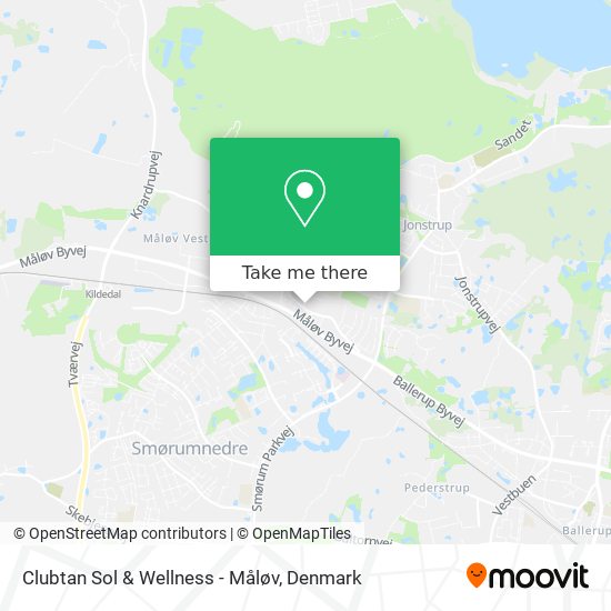 Clubtan Sol & Wellness - Måløv map