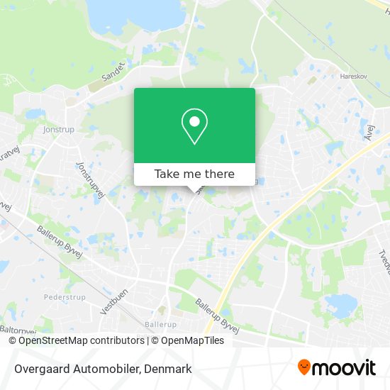 Overgaard Automobiler map