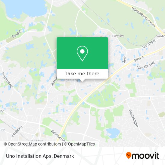 Uno Installation Aps map