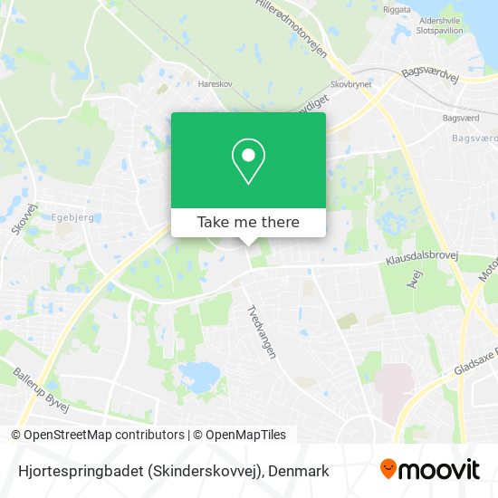 Hjortespringbadet (Skinderskovvej) map