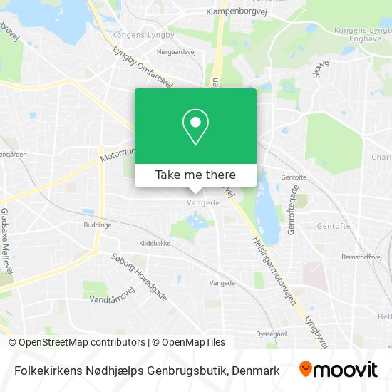 Folkekirkens Nødhjælps Genbrugsbutik map