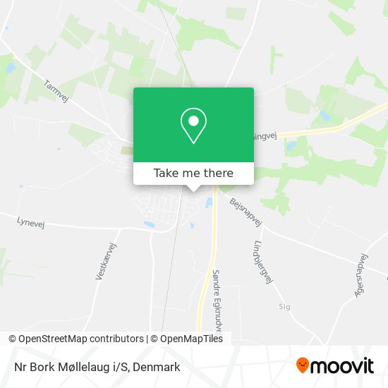 Nr Bork Møllelaug i/S map