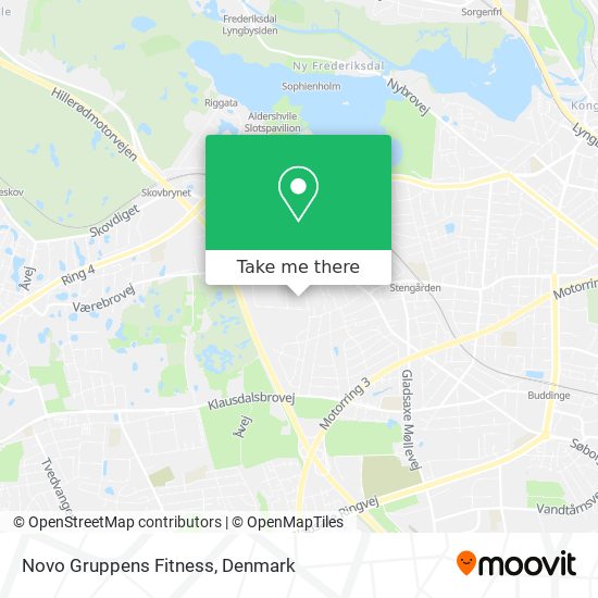 Novo Gruppens Fitness map
