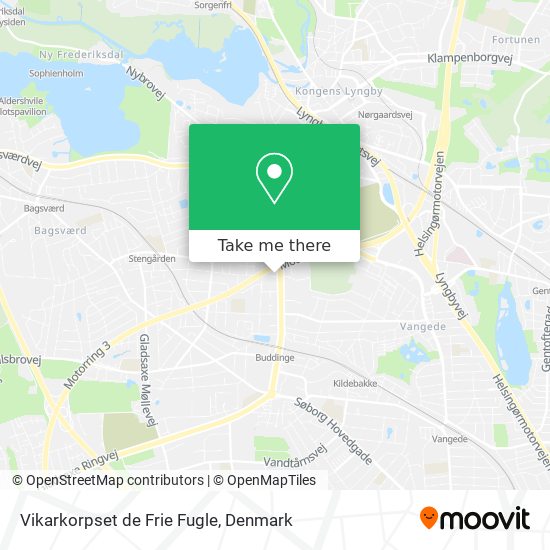 Vikarkorpset de Frie Fugle map