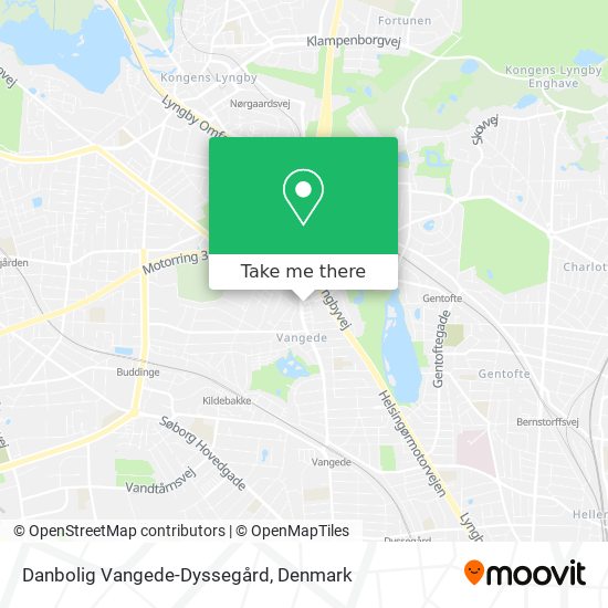 Danbolig Vangede-Dyssegård map