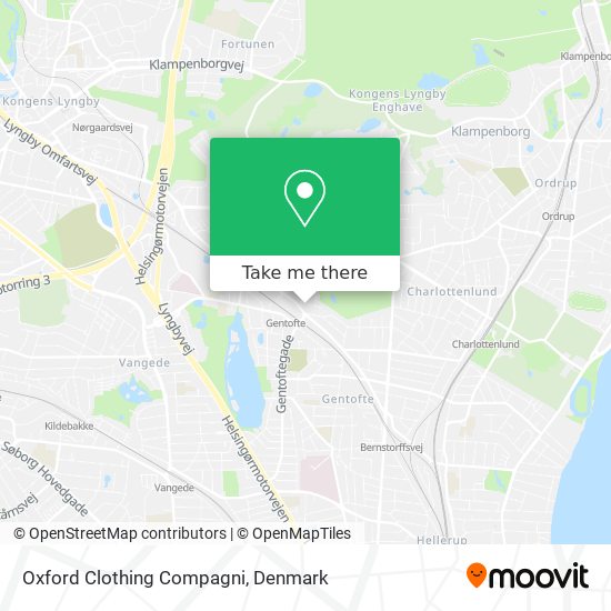 Oxford Clothing Compagni map