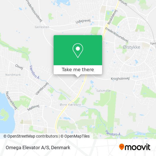 Omega Elevator A/S map