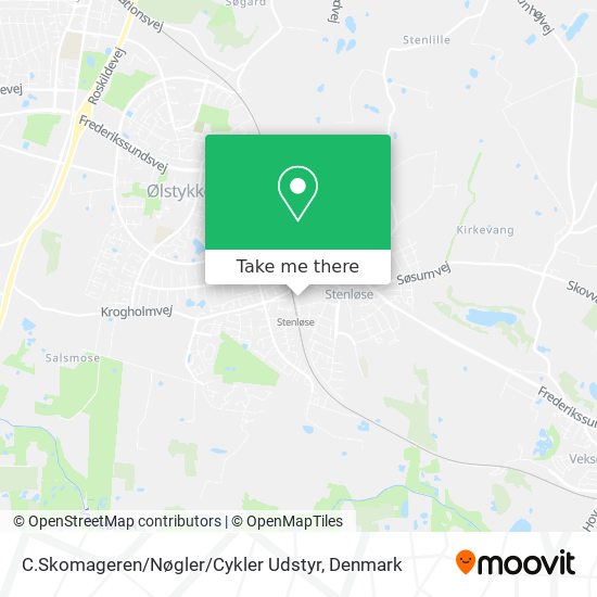 C.Skomageren / Nøgler / Cykler Udstyr map