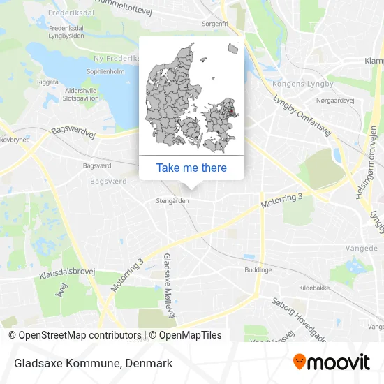Gladsaxe Kommune map