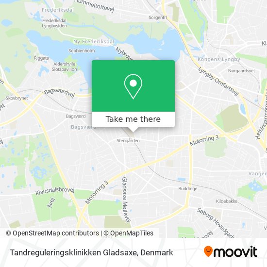 Tandreguleringsklinikken Gladsaxe map