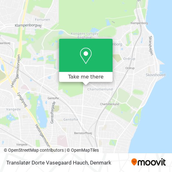Translatør Dorte Vasegaard Hauch map