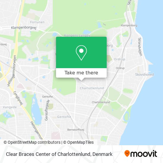 Clear Braces Center of Charlottenlund map