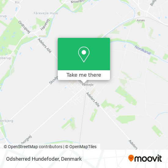 Odsherred Hundefoder map