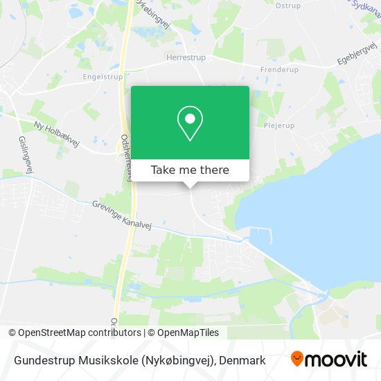 Gundestrup Musikskole (Nykøbingvej) map