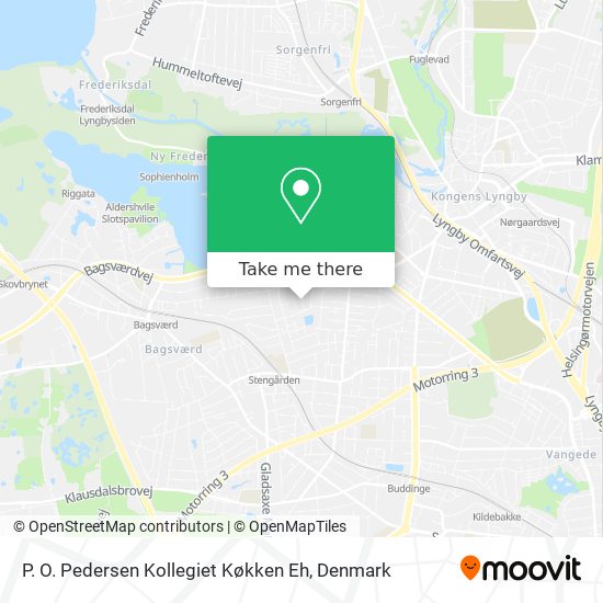 P. O. Pedersen Kollegiet Køkken Eh map