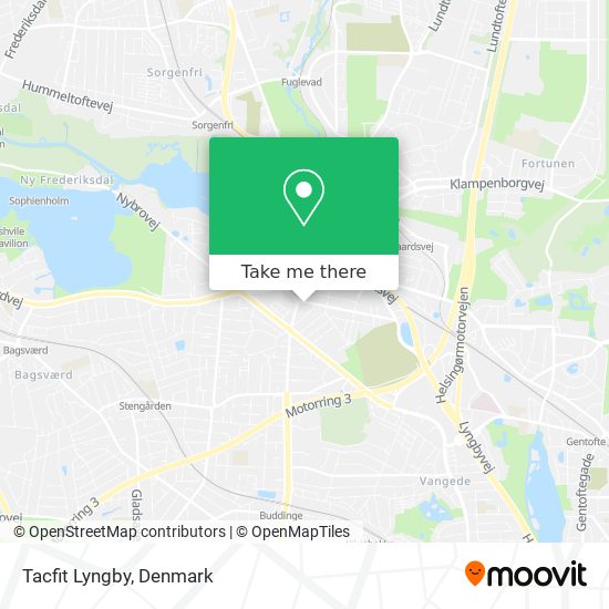 Tacfit Lyngby map