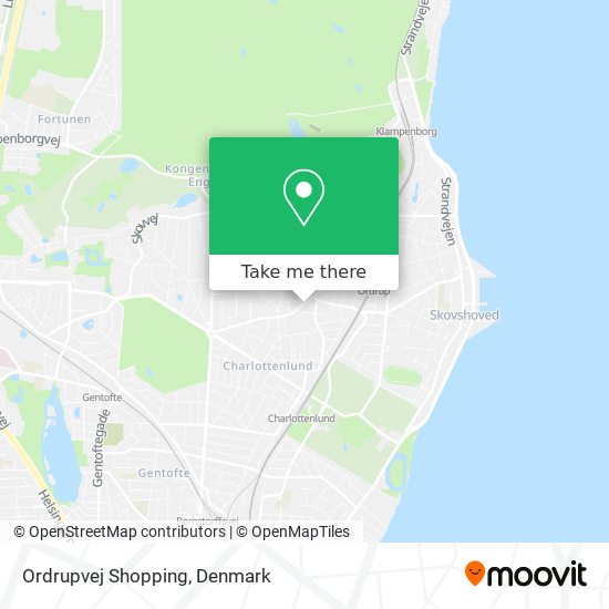 Ordrupvej Shopping map