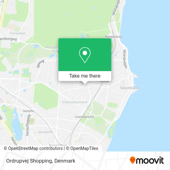 Ordrupvej Shopping map